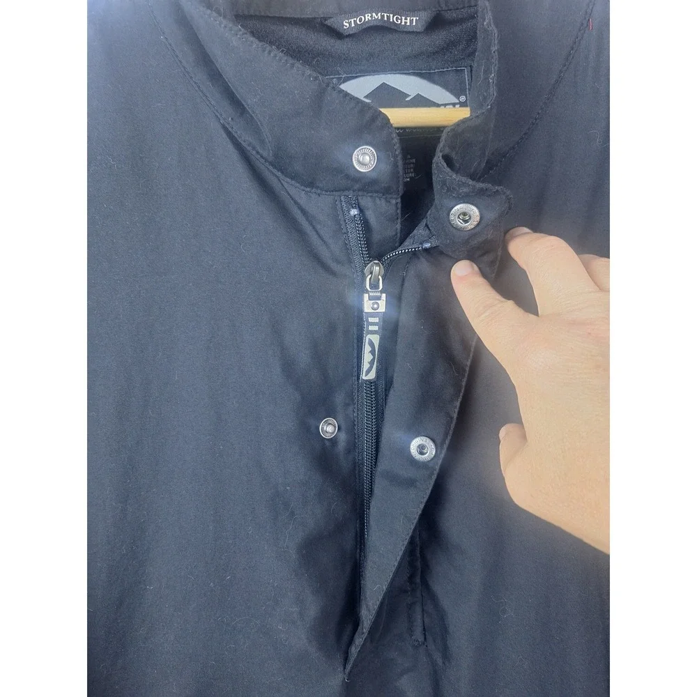 Sun Mountain StormTight Mens XL Black Short Sleeve Golf Rain Jacket Full Zip